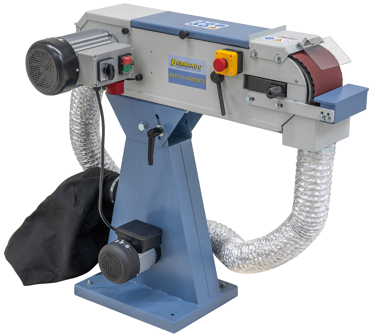 BSM 150 x 2000 DC-2 nauhahiomakone imurilla