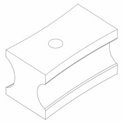 Vastakappale 1" W (Ø25,4) x 1 1/4" W (Ø31,8)  BM 42 A / BM 60 A