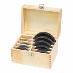 Asetusrengas sarja 12-os. puulaatikossa