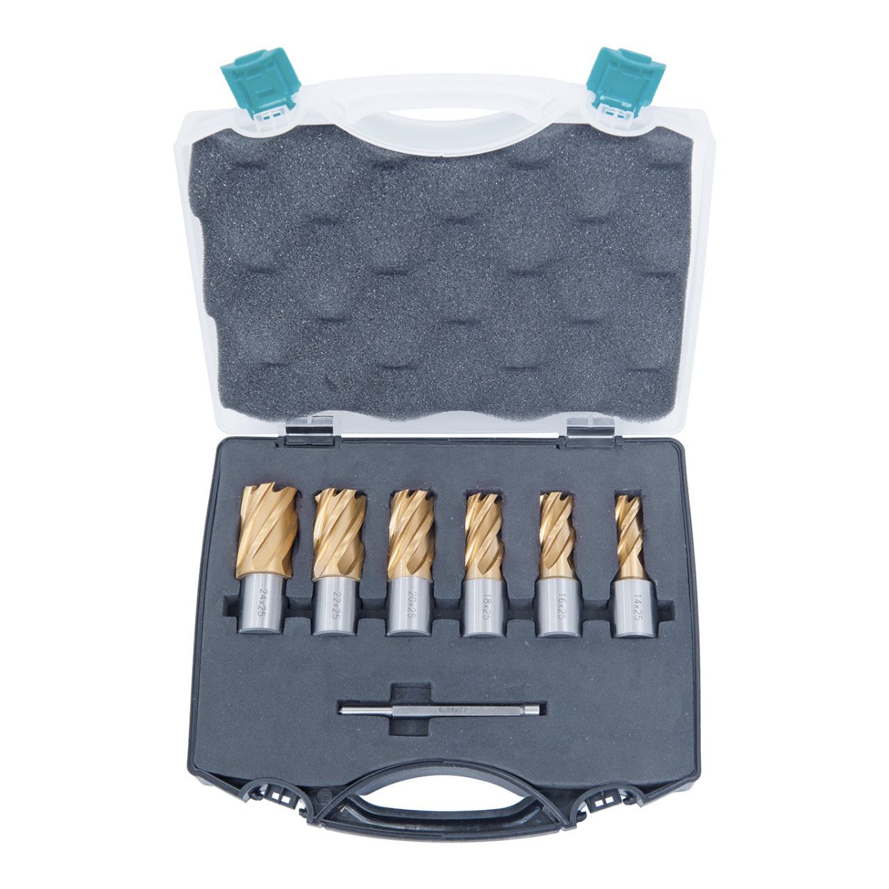 Kernaporasarja(Tin) CDS, HSS, 14 - 24 mm, poraussyvyys 25 mm