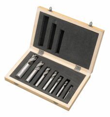 Varsi-/rouhintajyrsinsarja HSS,  6 - 20 mm, 7-osainen