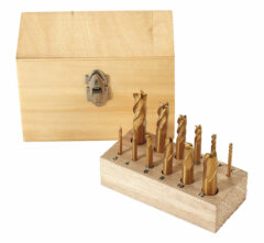 Varsijyrsinsarja HSS, Tin-pinnoitettu 3 - 12 mm, 12-osainen