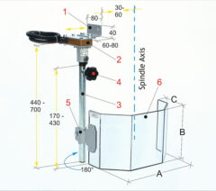 Porakoneen karasuojus PTR 20 / 300